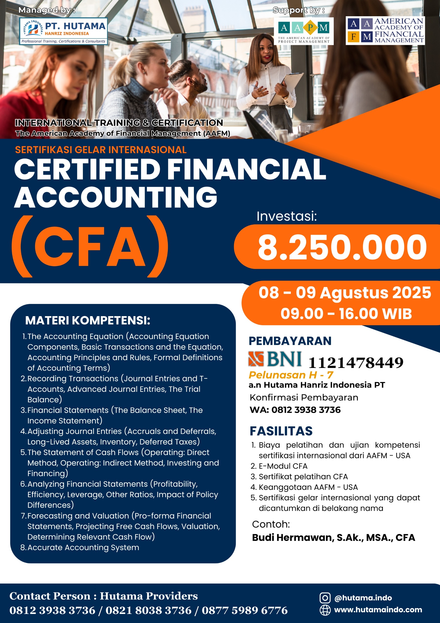CFA AGUSTUS 2025