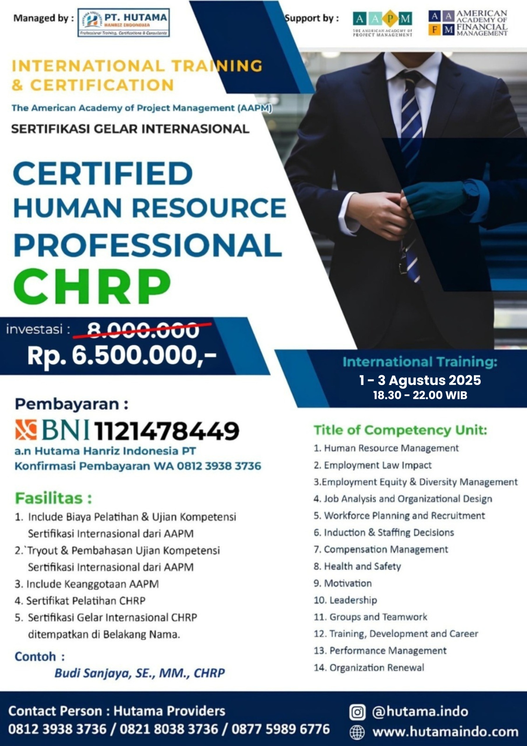 CHRP AWAL AGUSTUS 2025