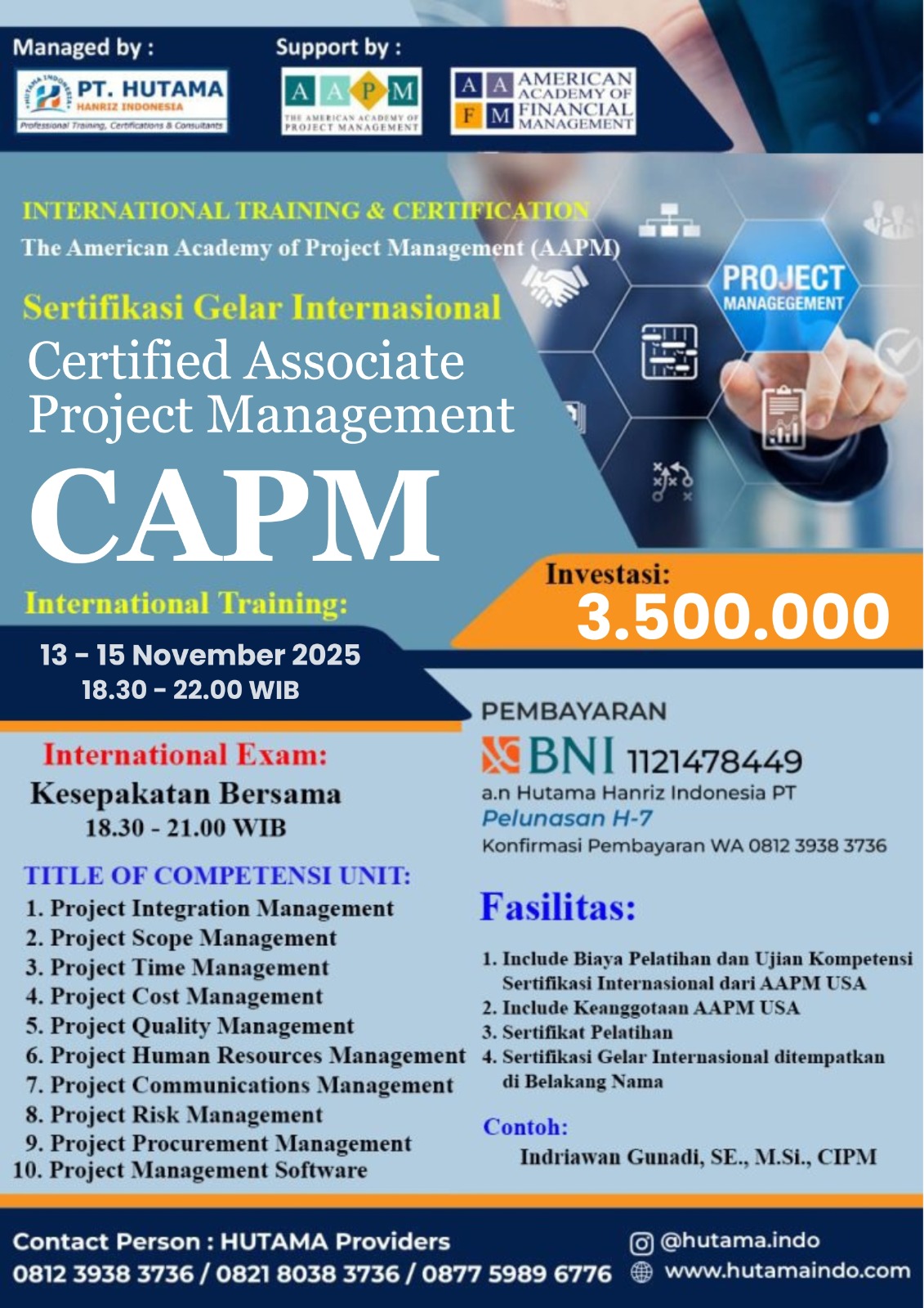 CAPM NOVEMBER 2025